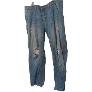 Sound Style Womens Size 10 Pockets Distressed Denim Blue Jeans Loverboy